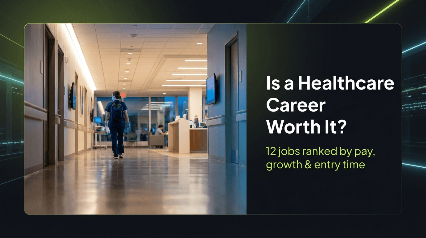Is a Healthcare Career Worth It? 12 Jobs Ranked by Pay, Growth & Entry Time
