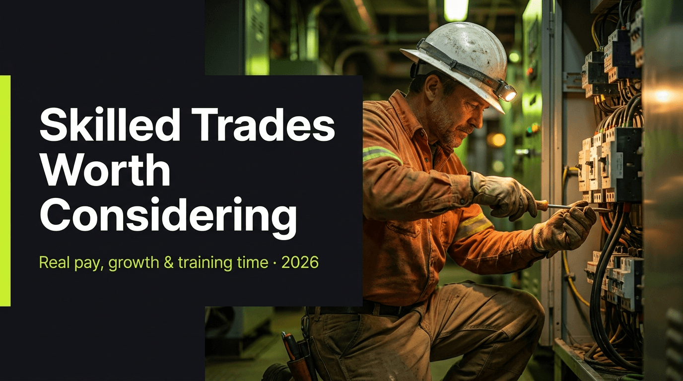 Skilled Trades Worth Considering in 2026: Real Pay, Growth & Training Time